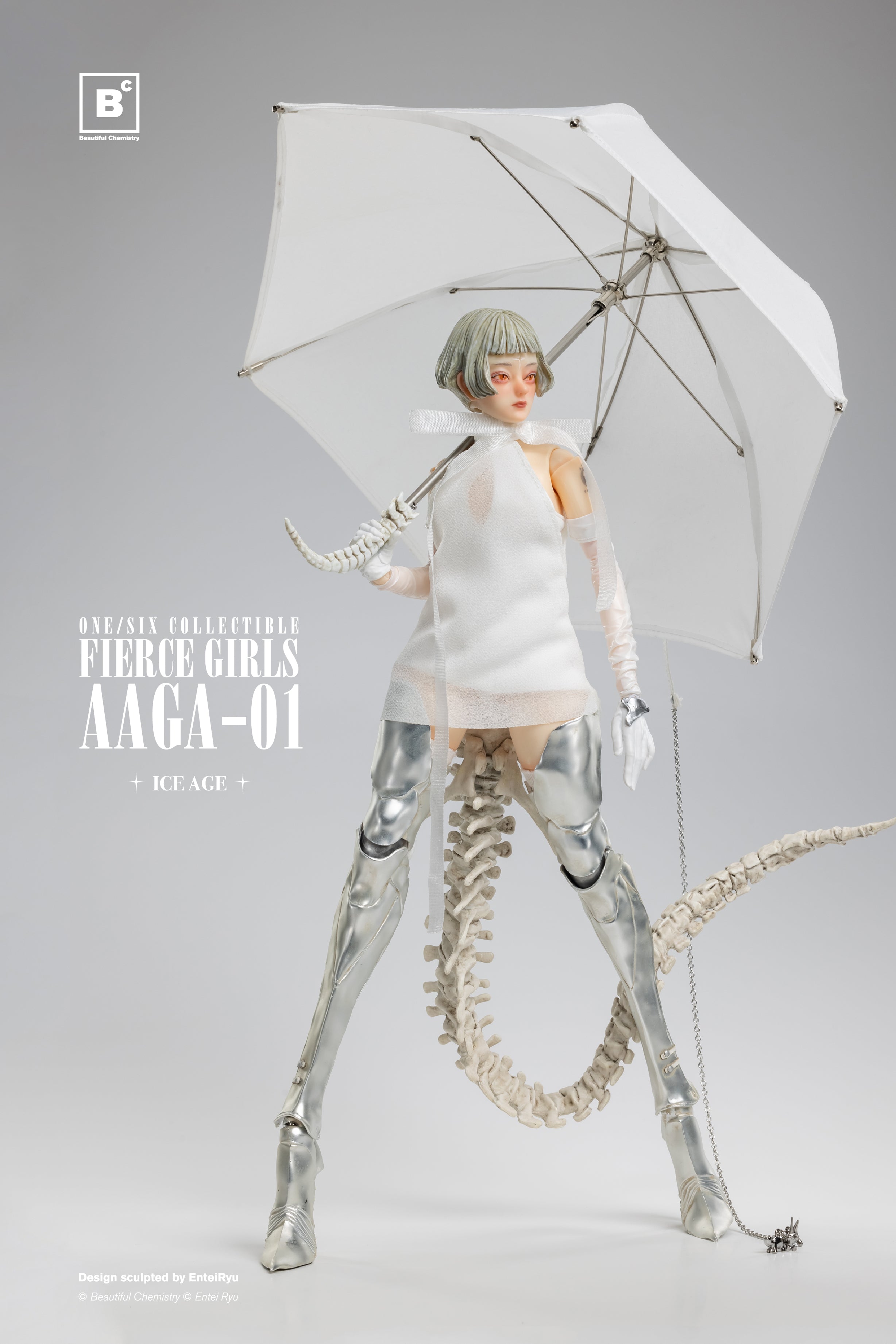 FIERCE GIRLS AAGA-01 BONE GIRL (Black/White)
