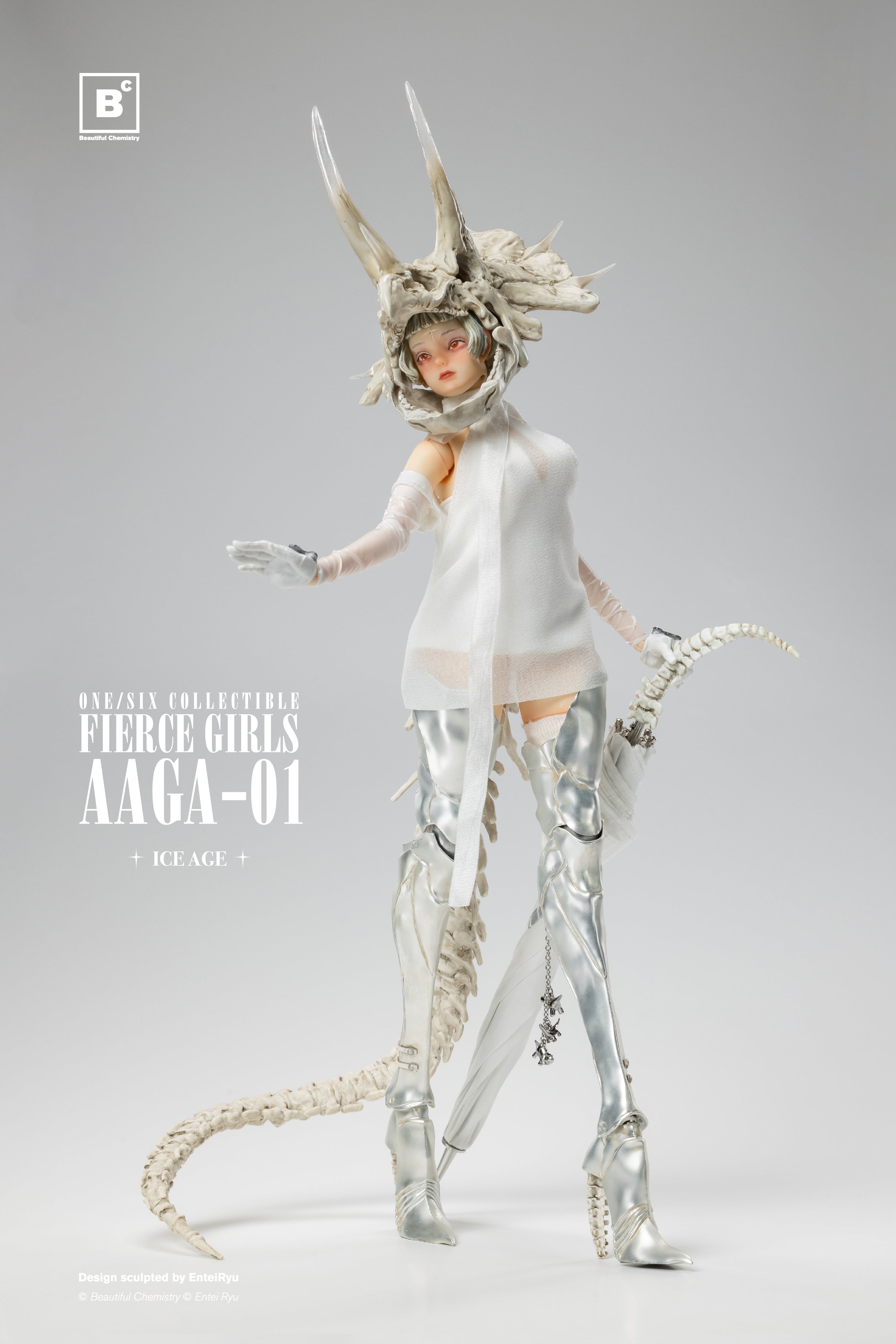 FIERCE GIRLS AAGA-01 BONE GIRL (Black/White)