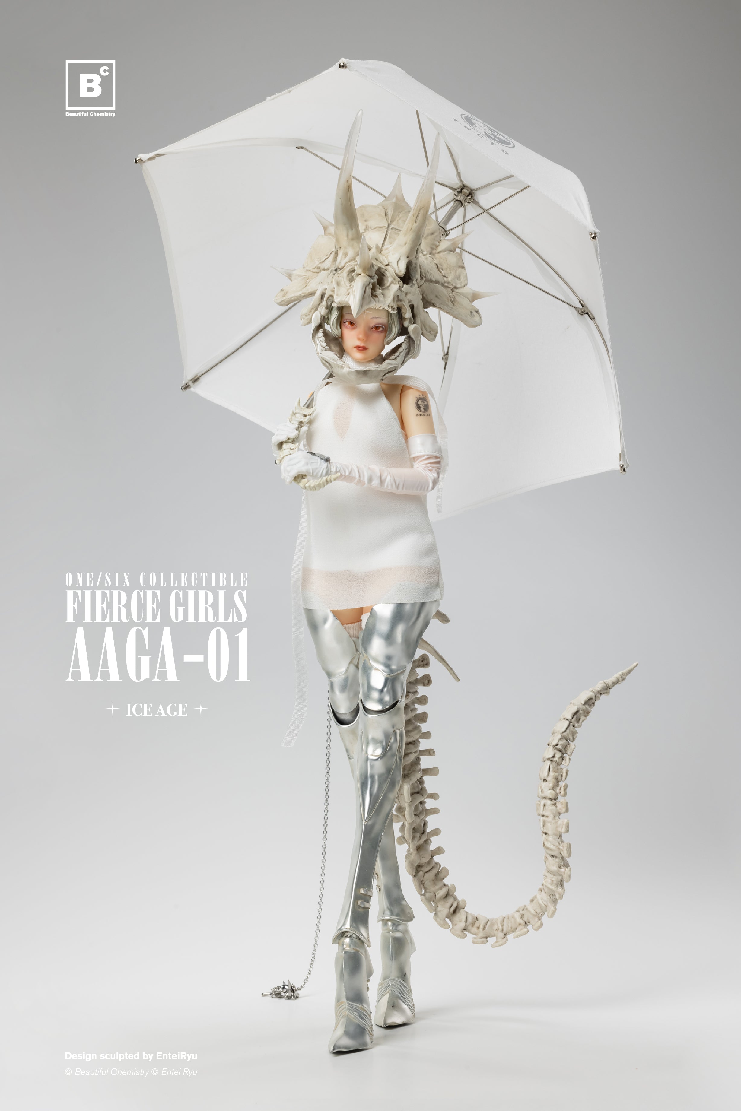 FIERCE GIRLS AAGA-01 BONE GIRL (Black/White)