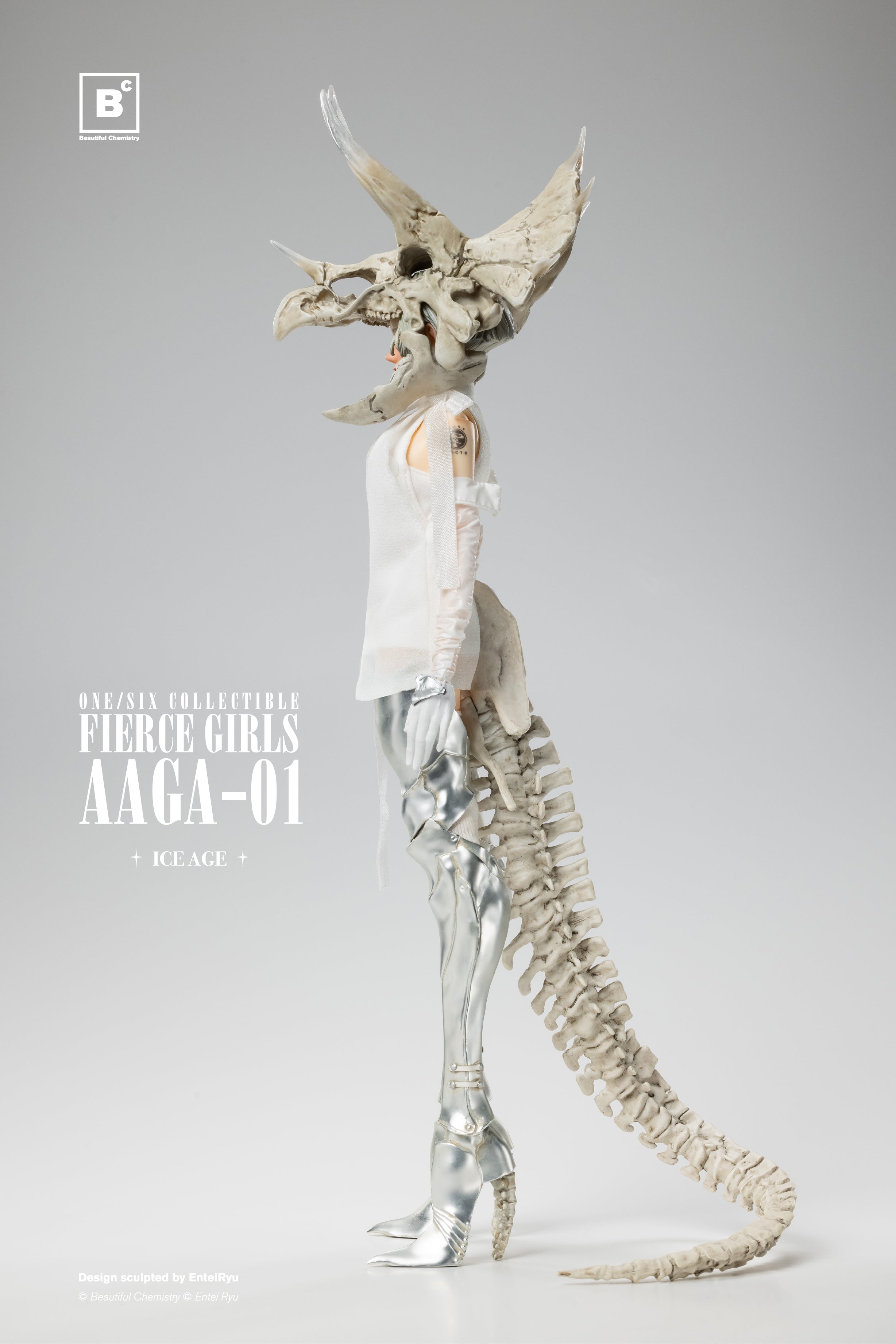 FIERCE GIRLS AAGA-01 BONE GIRL (Black/White)