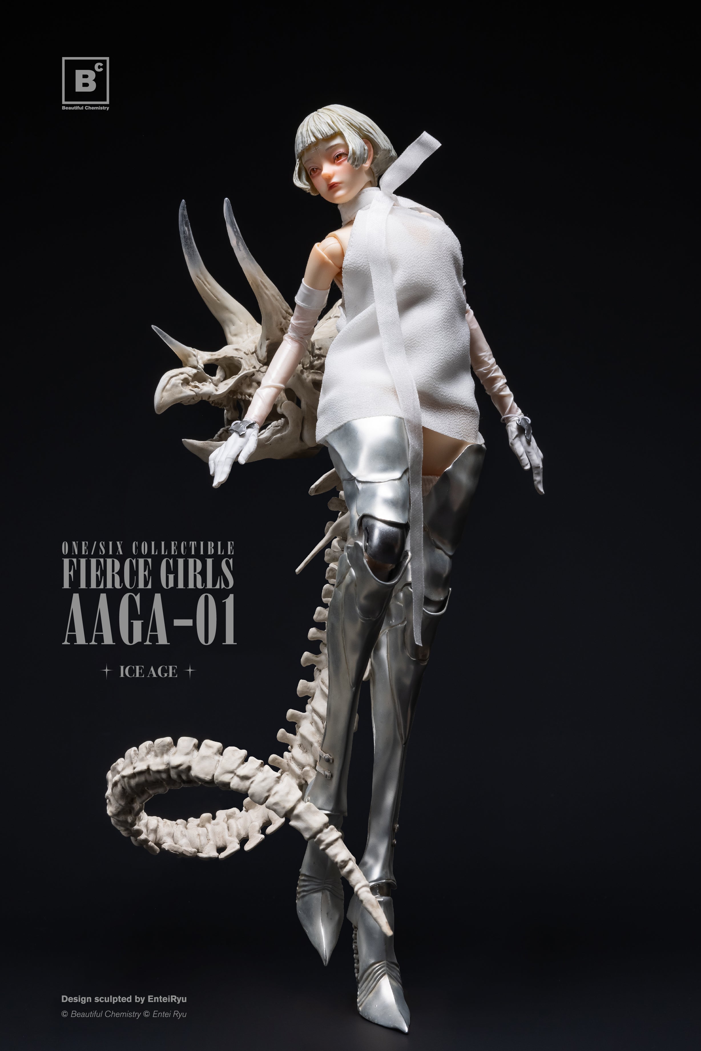 FIERCE GIRLS AAGA-01 BONE GIRL (Black/White)