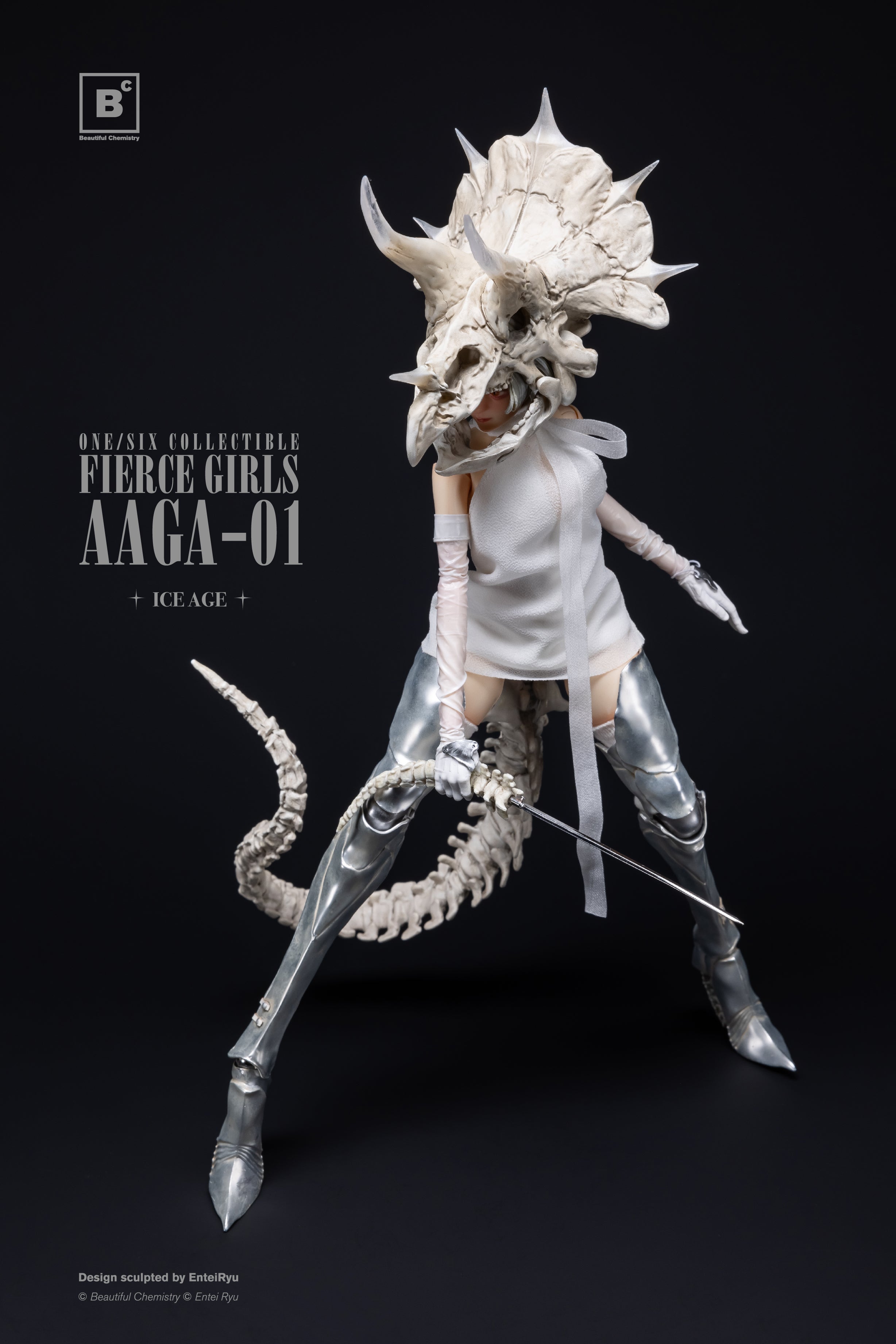 FIERCE GIRLS AAGA-01 BONE GIRL (Black/White)