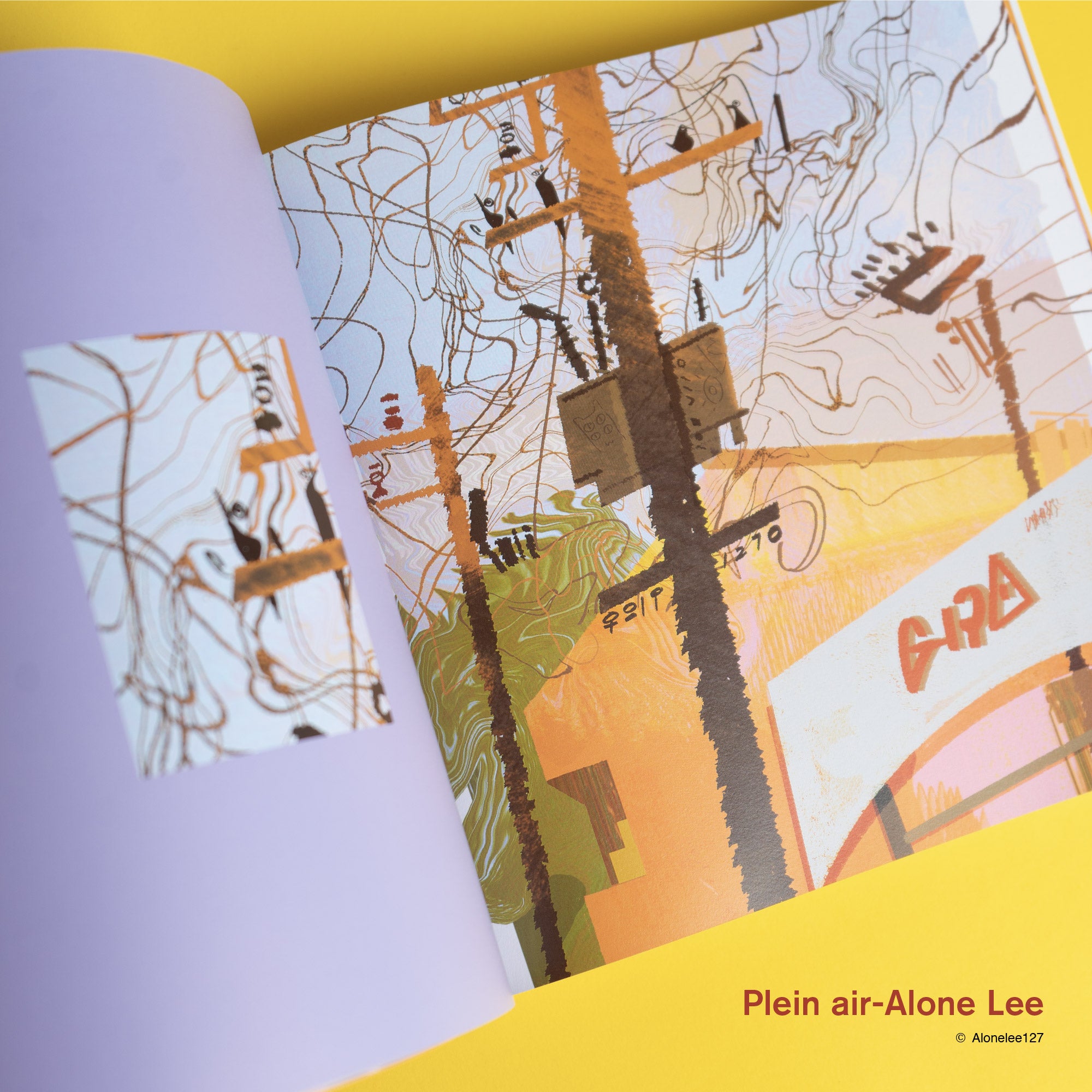 PLEIN AIR + TREE WINDS RISE DREAMS FALL INTO THE SEA – Art Book & Film Strips Set