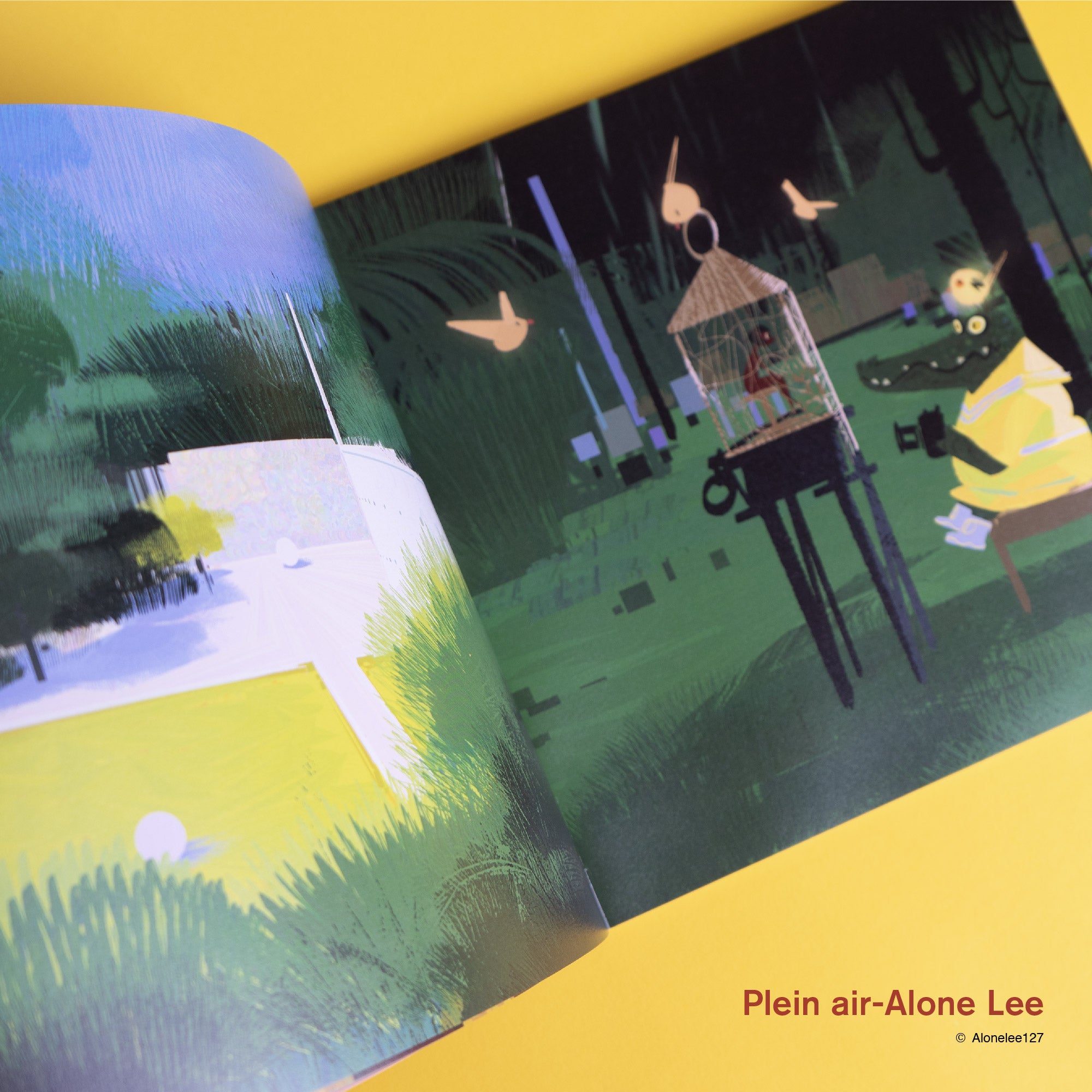 PLEIN AIR + TREE WINDS RISE DREAMS FALL INTO THE SEA – Art Book & Film Strips Set