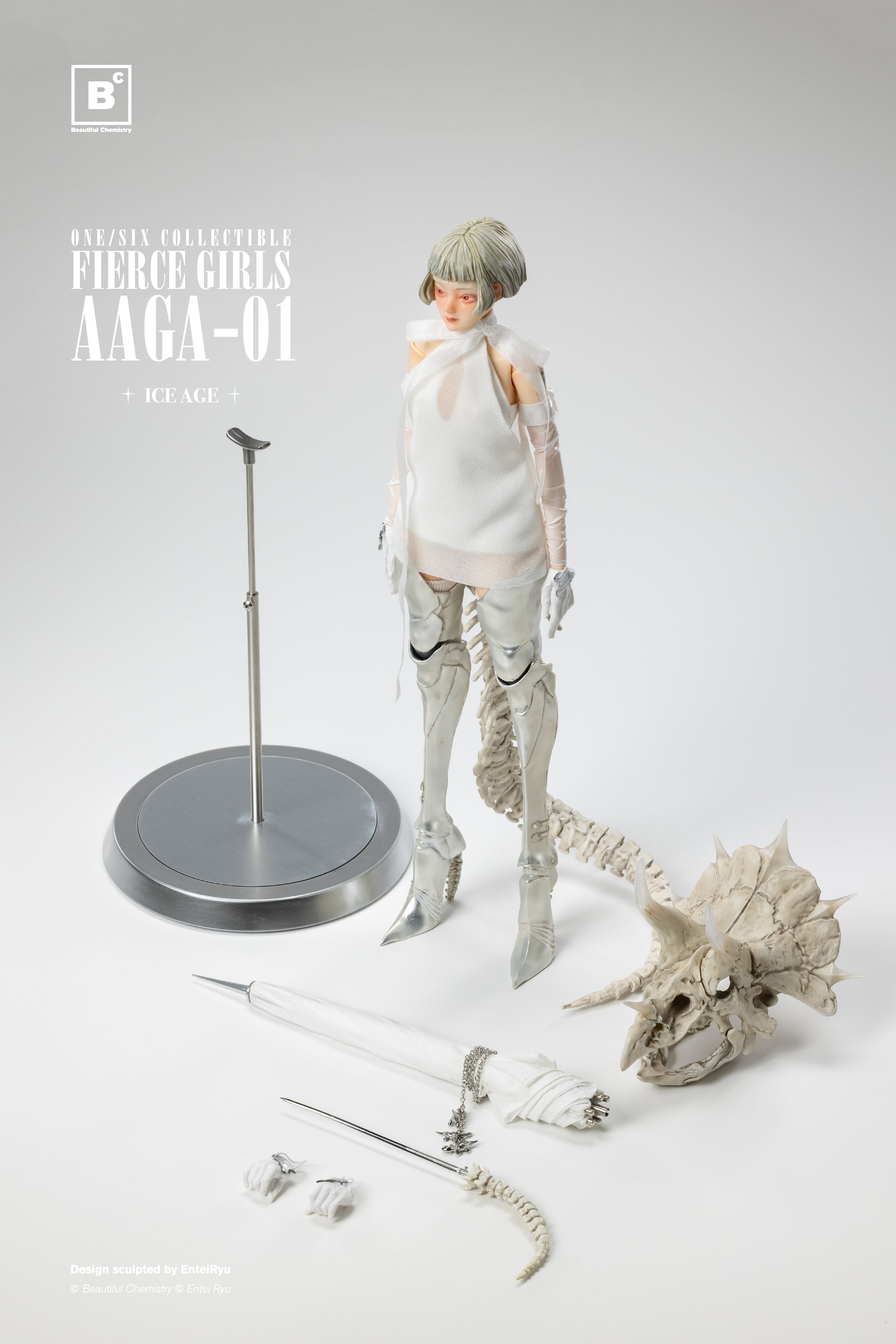 FIERCE GIRLS AAGA-01 BONE GIRL (Black/White)