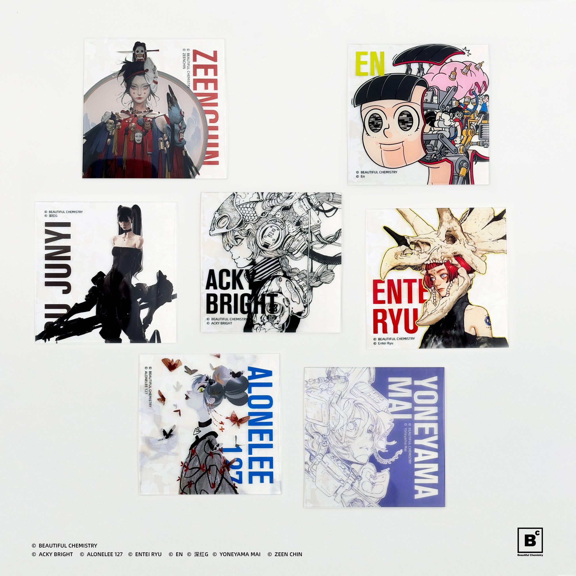 Beautiful Chemistry Artist Collectible Acrylic Card Blind Bag