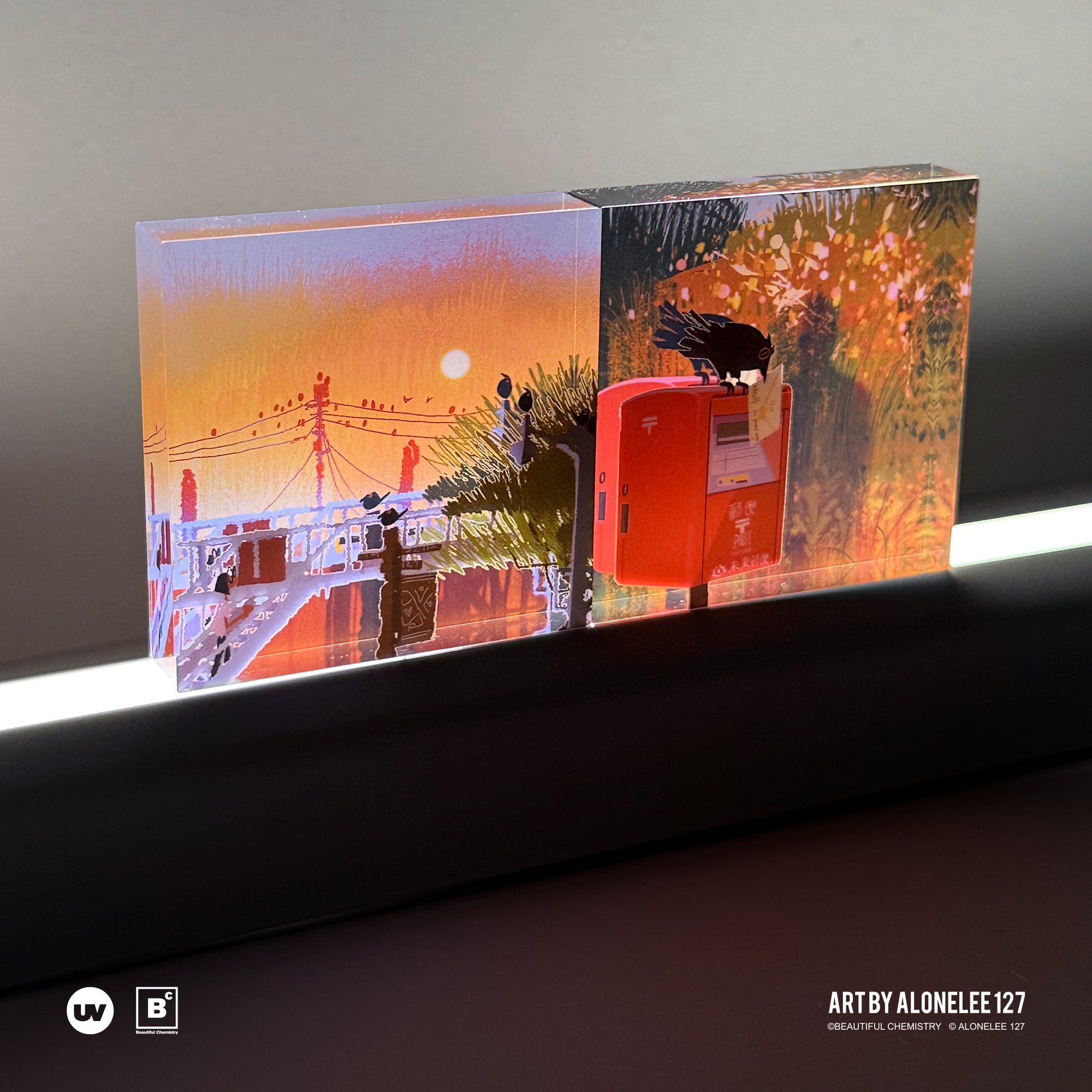 Beautiful Chemistry x 127 TREE WINDS RISE DREAMS FALL INTO THE SEA arcylic birck