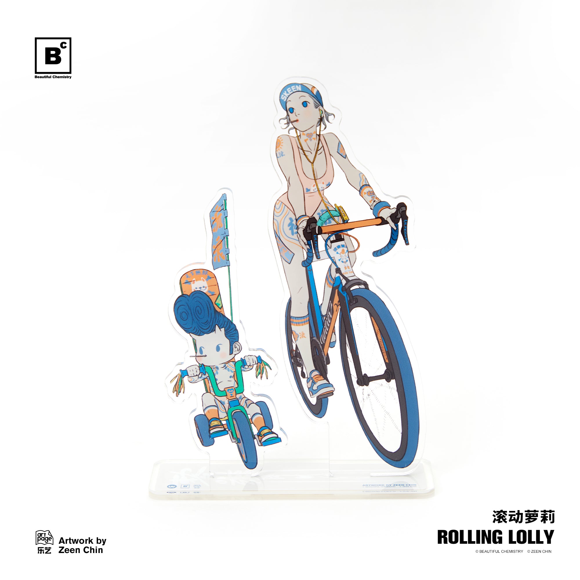 BC Artist Zeen Chin - Ghost Punk Series Acrylic Stand - Tirax / EXORCIST Milk Tooth / ROLLING LOLLY