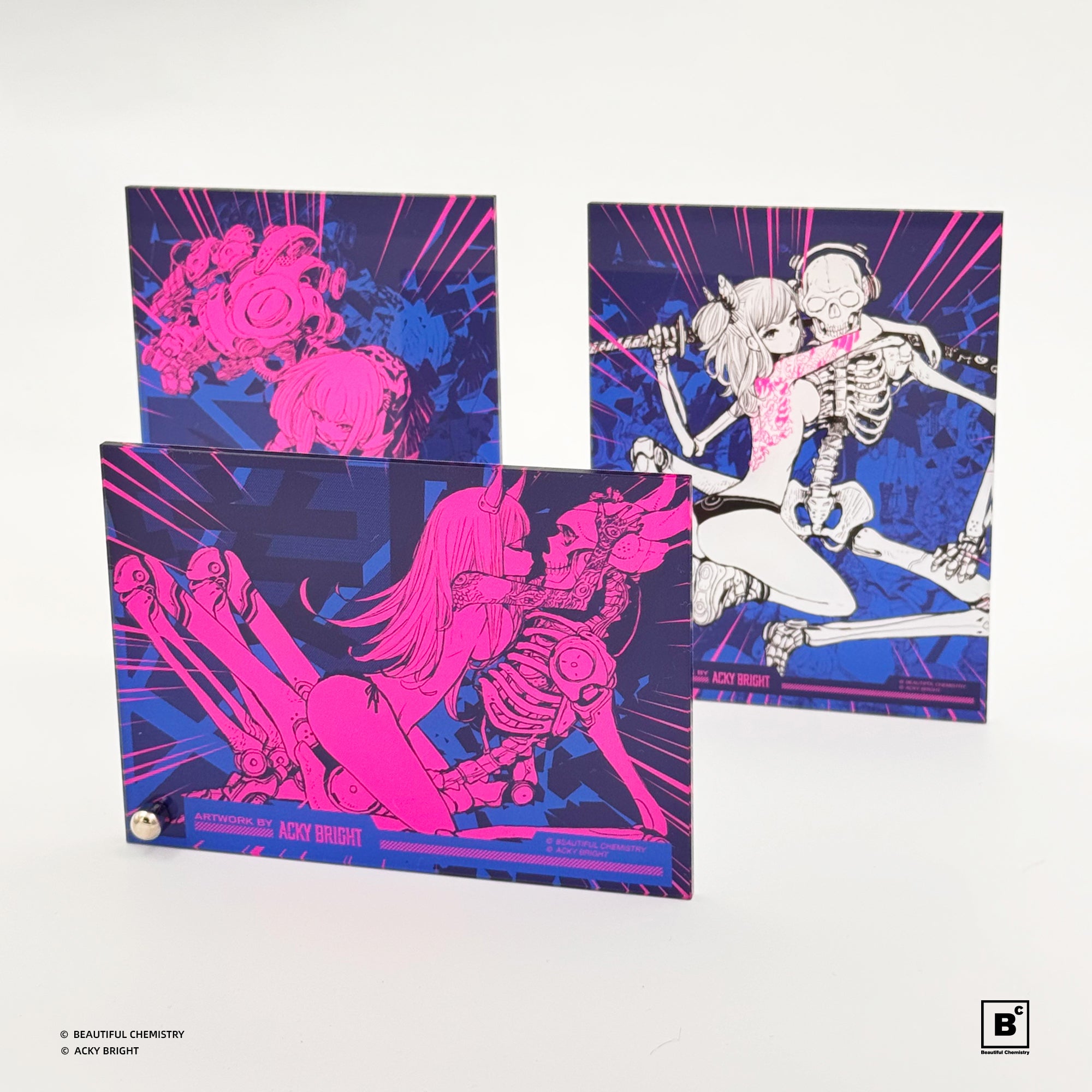 Beautiful Chemistry x ACKY BRIGHT Artist Collectible Acrylic Art Panel