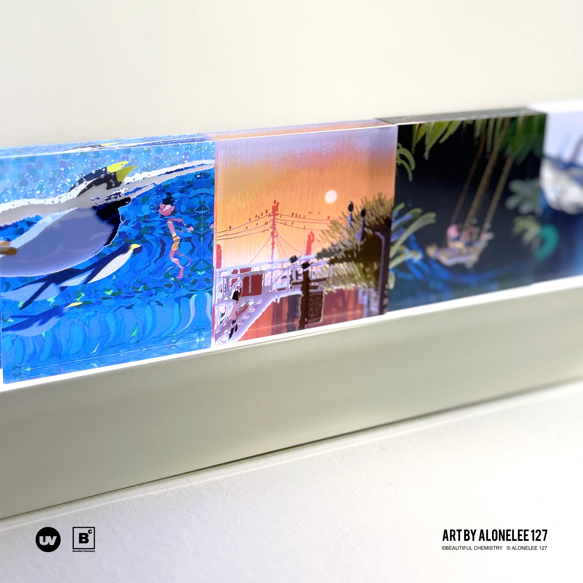 Beautiful Chemistry x 127 TREE WINDS RISE DREAMS FALL INTO THE SEA arcylic birck