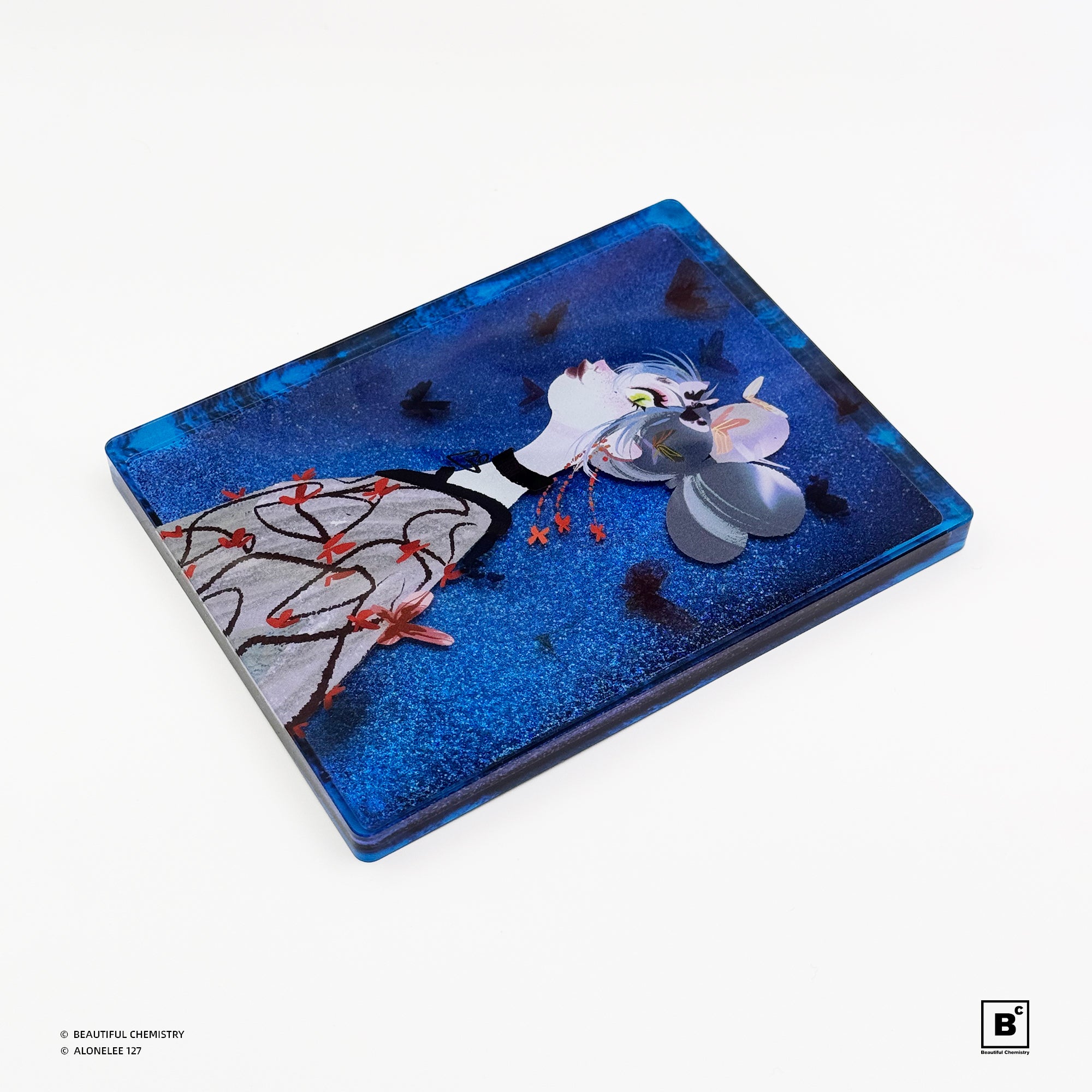 Beautiful Chemistry x ALONELEE 127 "The Planthopper Maiden Present Woven in Past" Acrylic Sparkle Block