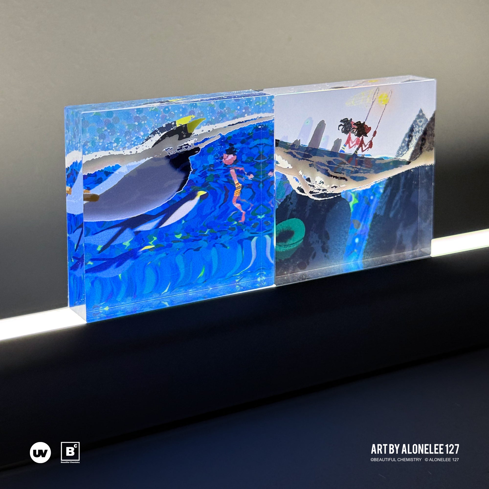 Beautiful Chemistry x 127 TREE WINDS RISE DREAMS FALL INTO THE SEA arcylic birck