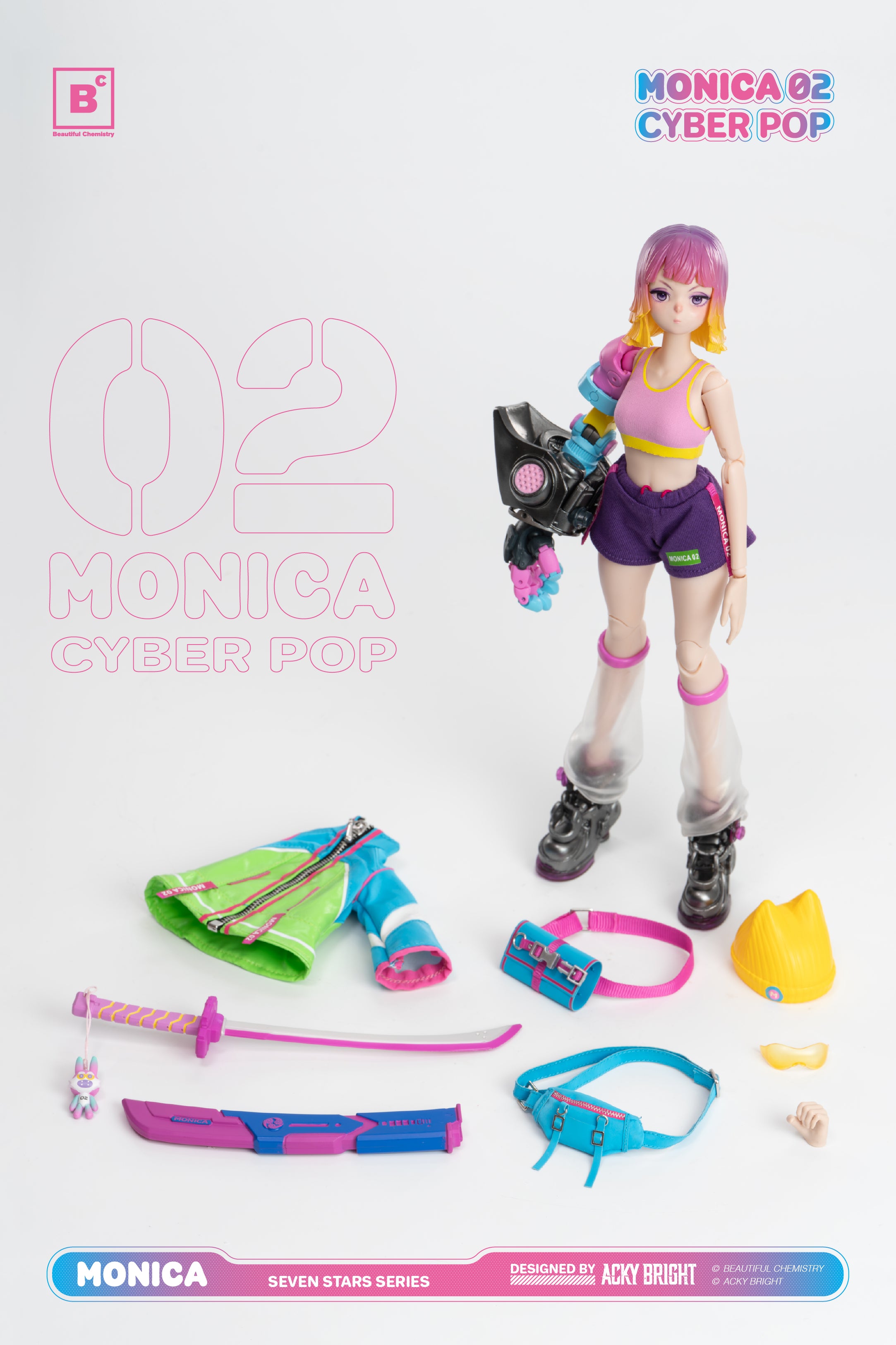BC x Acky Bright SDCC 2026 Exclusive No. 02 Cyber Pop Monica Limited Edition