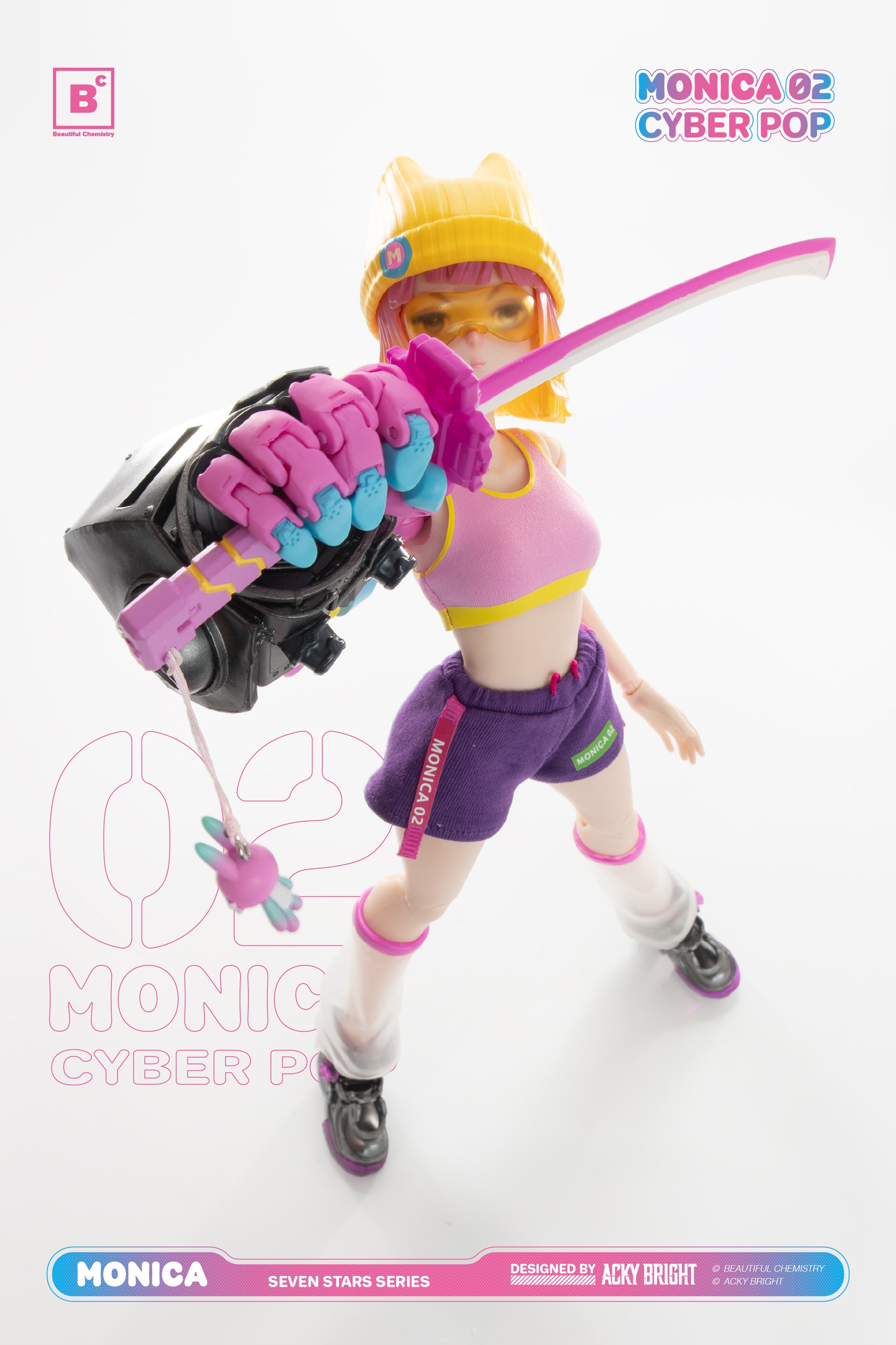 BC x Acky Bright SDCC 2026 Exclusive No. 02 Cyber Pop Monica Limited E